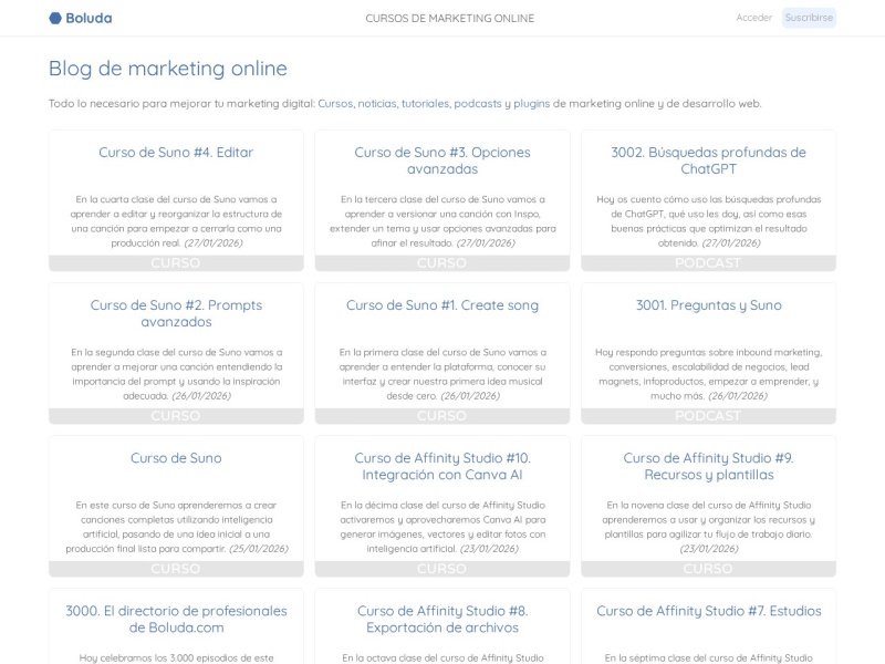 Ranking y directorio de sitios web - Boluda en Navegax