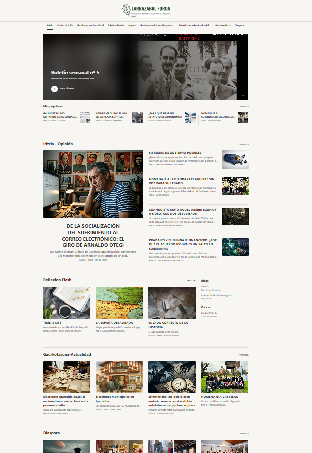 Ranking y directorio de sitios web - Foro Larrazabal en Navegax