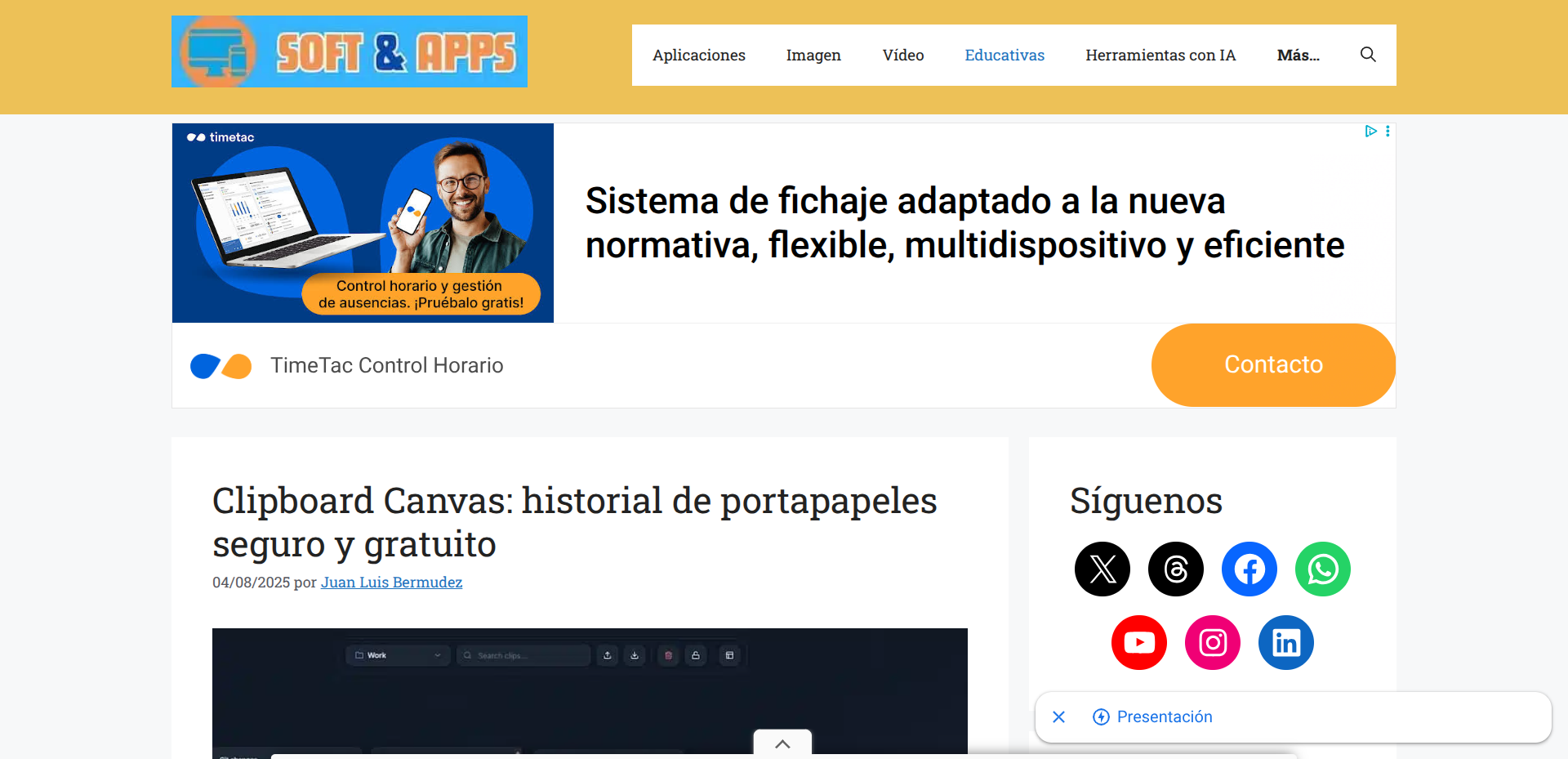 Ranking y directorio de sitios web - Soft & Apps en Navegax