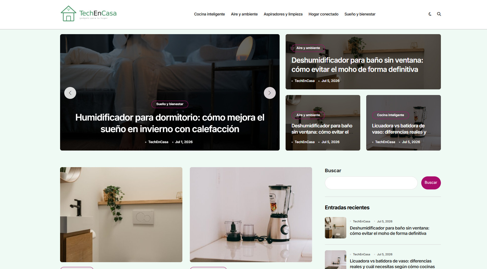 Ranking y directorio de sitios web - TechEnCasa en Navegax