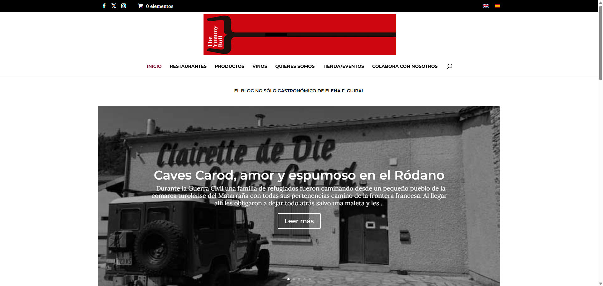 Ranking y directorio web - The Yummy Bull en Navegax